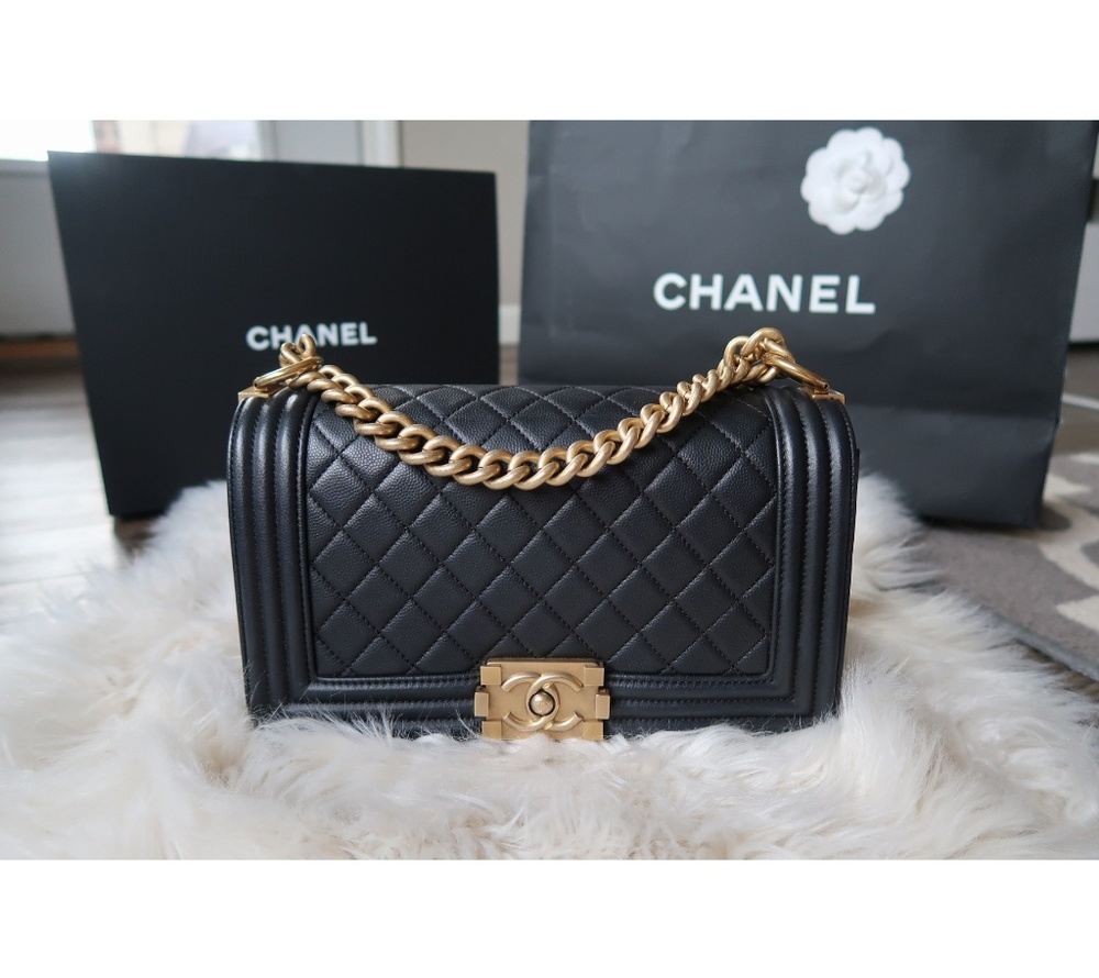 Chanel Medium Boy w/ Brushed Gold HW
